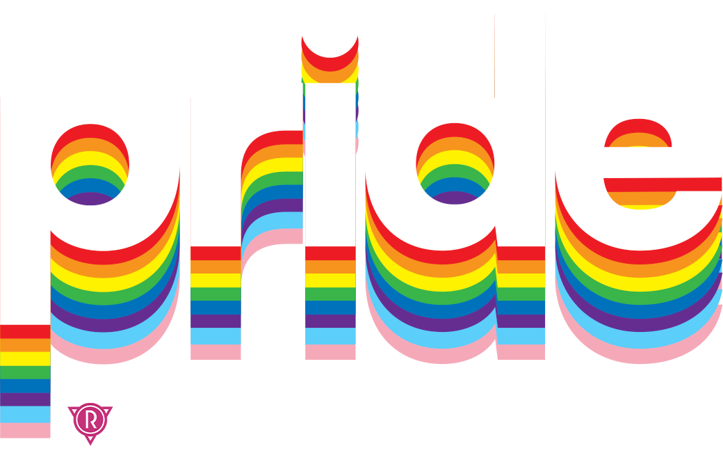 logo that says "pride at Revenge & R-Bar"